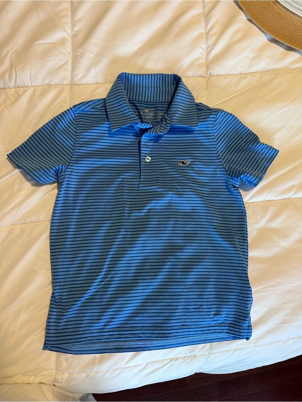 Vineyard Vines Blue and Navy Striped Men's Polo